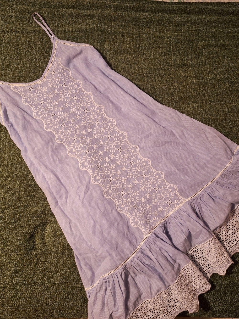 Joie Lavender Eyelet Midi Dress